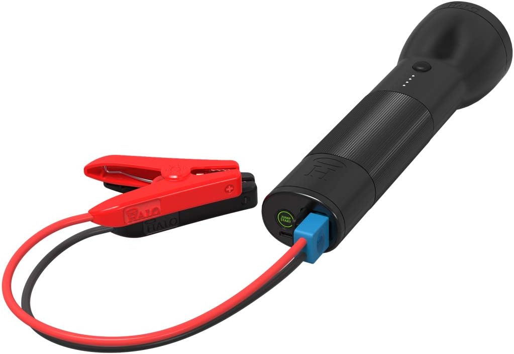 Rechargeable Lithium LED Flashlight with Car Jump Starter and Phone Charger K342428