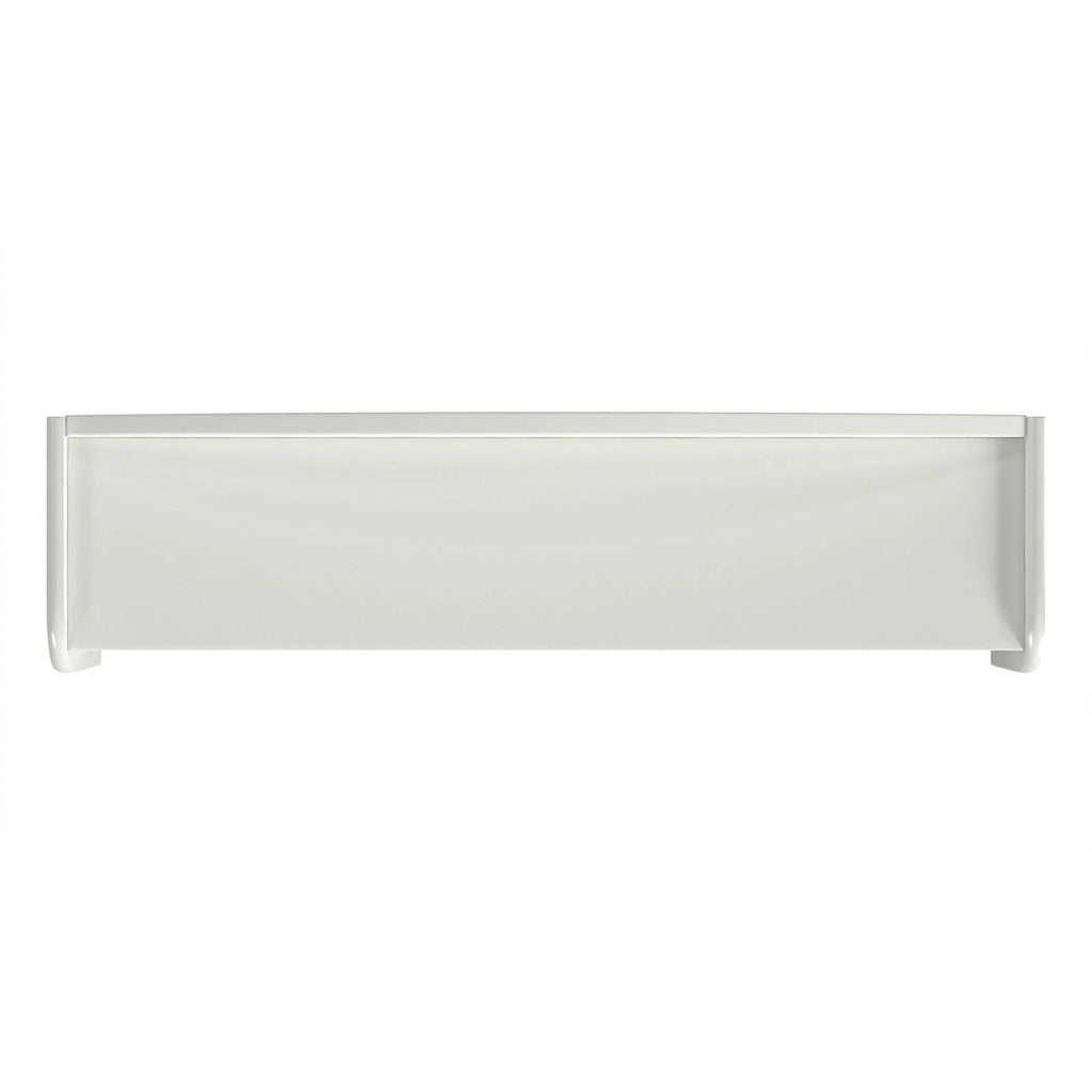 Bright White Engineered Hardwood Desk Hutch Z691