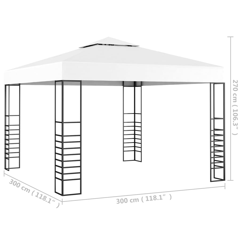 White Garden Marquee 118.1"x118.1" Z361