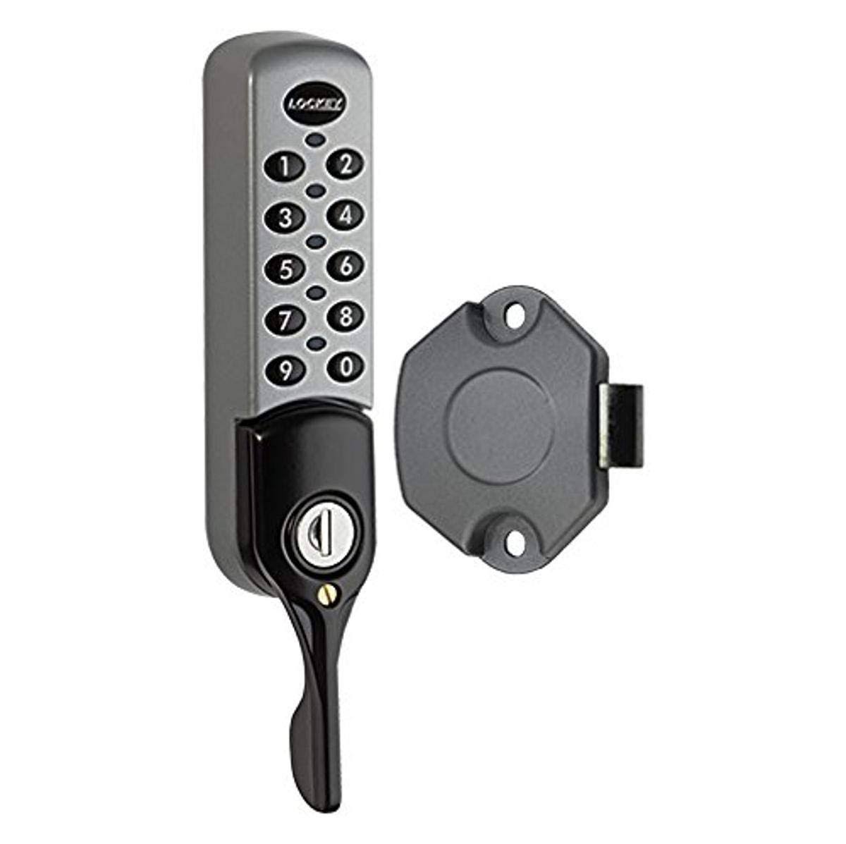 Electronic Cabinet & Locker Lock with Lever Handle - Silver Z341029