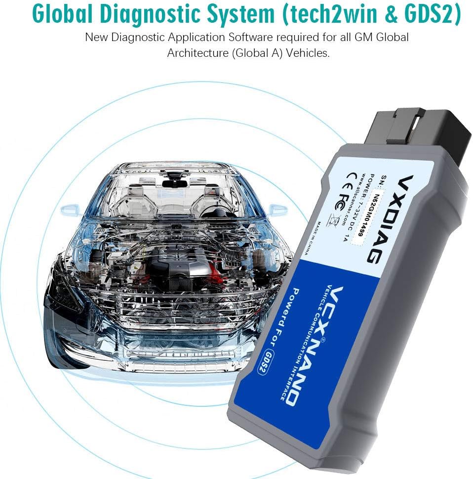 VCX Nano Diagnostic Tool for GM/OPEL with GDS2 and Tech2WIN Q2109
