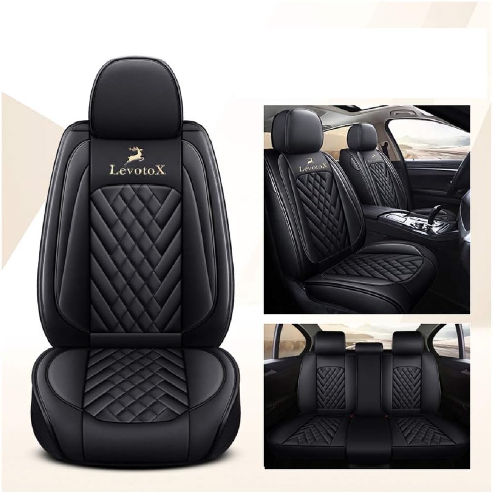 Red Car Seat Covers 5 Seats Full Set B3165