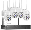2K Wireless 8CH NVR 4PCS Outdoor WiFi PT Camera with Night Vision M3632