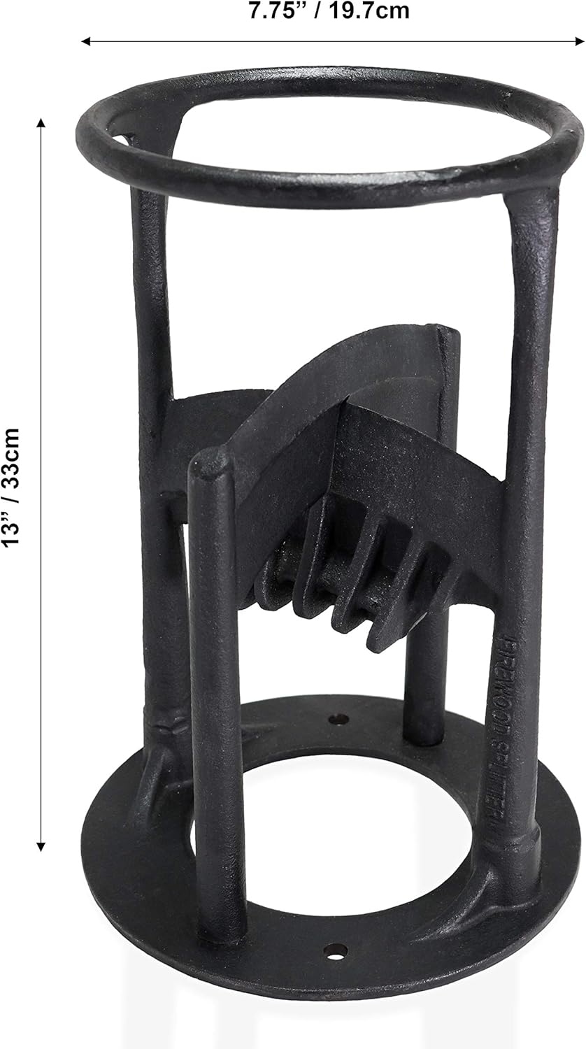 Heavy Duty Cast Iron Firewood Splitter with Removable Secondary Blade Attachment V53558