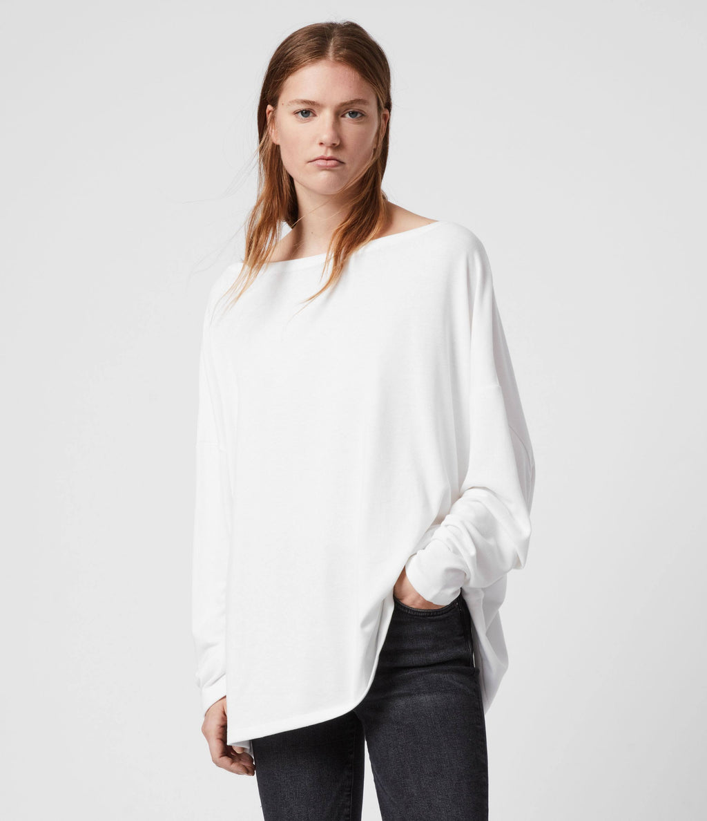 Oversized Tee Chalk White J460