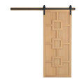 36 in. x 84 in. Wood Sliding Barn Door with Hardware Kit A1326