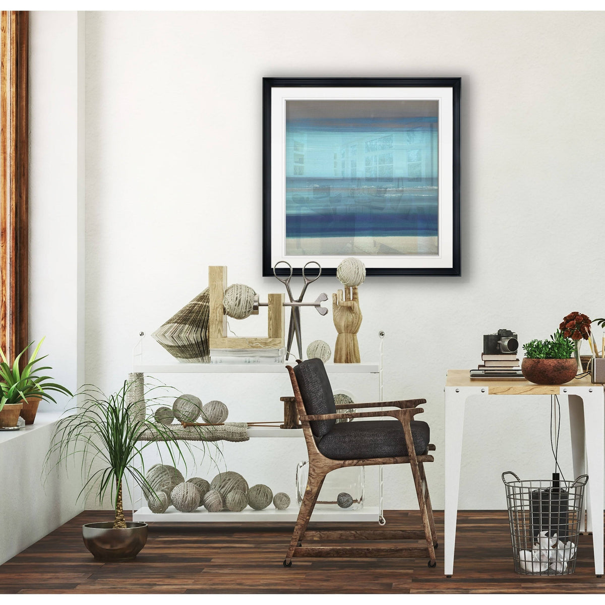 Framed Giclee Print 28x28 M9529