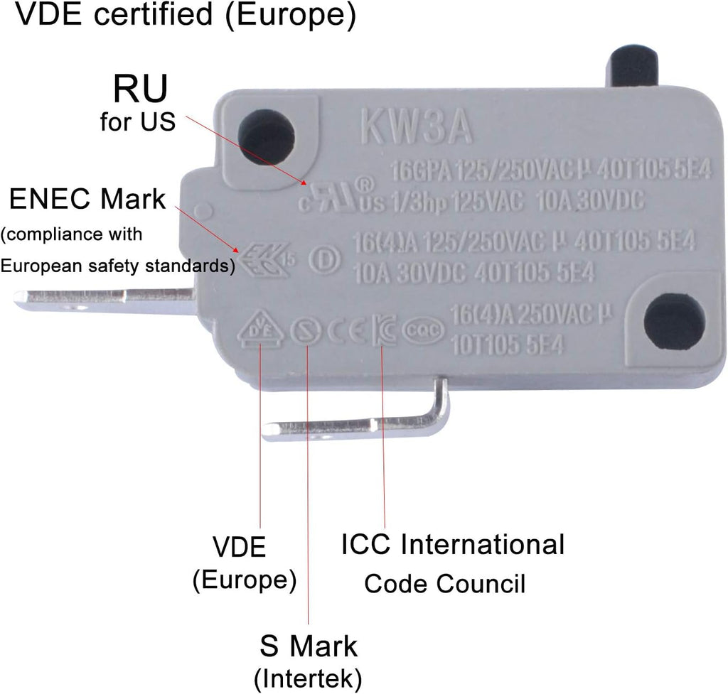Microwave Door Switch 16A 125/250V B2489