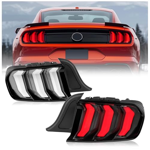 LED Tail Lights Assembly with Clear Lens Black Housing X354
