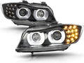 Black Housing LED Projector Headlights R168