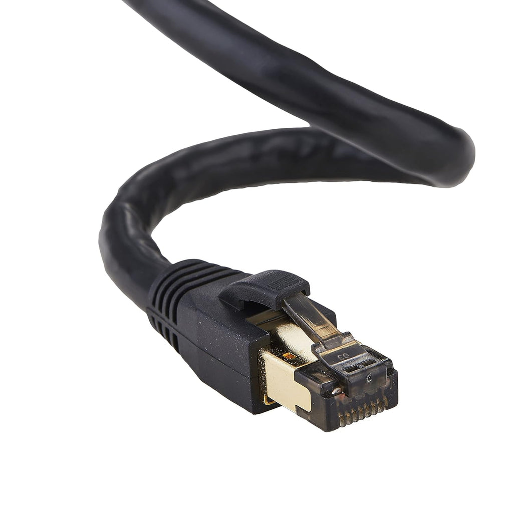 Cat8 Purple 75FT SFTP Ethernet Patch Cable 26AWG Copper Wire Pack of 2 I32646