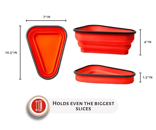 Reusable Pizza Storage Container with 5 Microwavable Serving Trays N807798