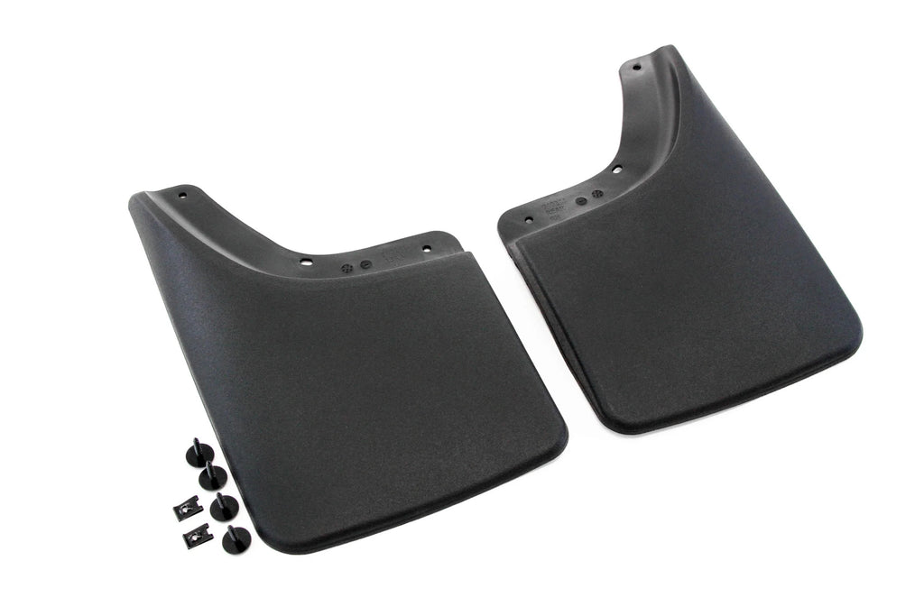 Mud Flaps Guards Splash No Flares Rear Molded 2pc Set B294906