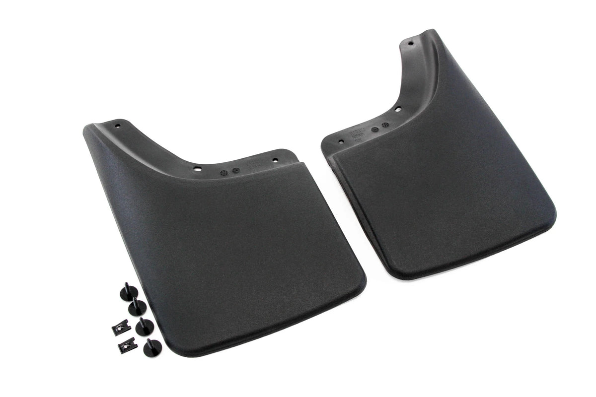 Mud Flaps Guards Splash No Flares Rear Molded 2pc Set B294906