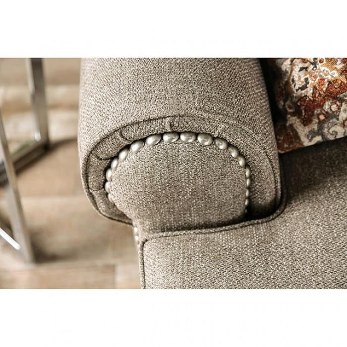 Gray Chenille Sofa K8894