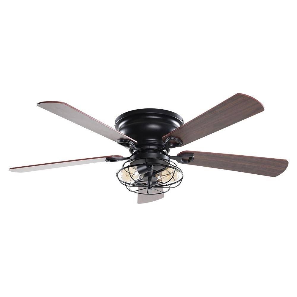 Matte Black Ceiling Fan with Light Kit B11109