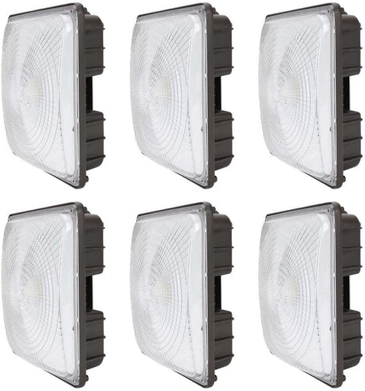 40W LED Canopy Area Light 6 Pack 5000K E79224