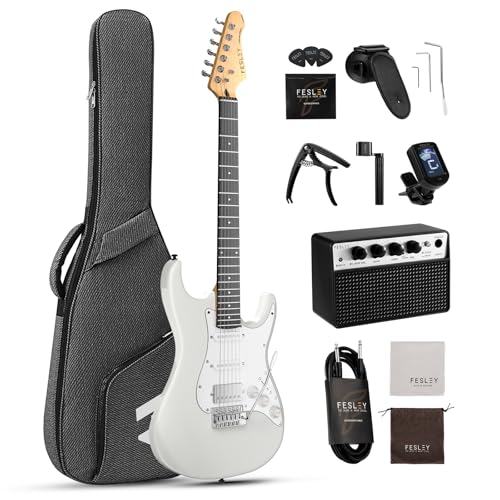39 Inch HSS Pickup Full Size Solid Body Electric Guitar Kit with Amplifier P224230