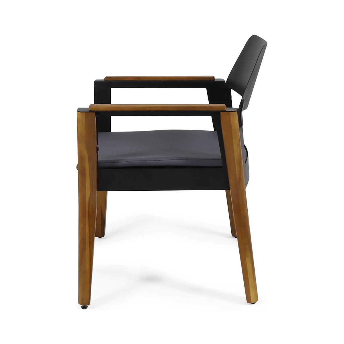 Acacia Wood Club Chairs with Cushion, Set of 4 X95866