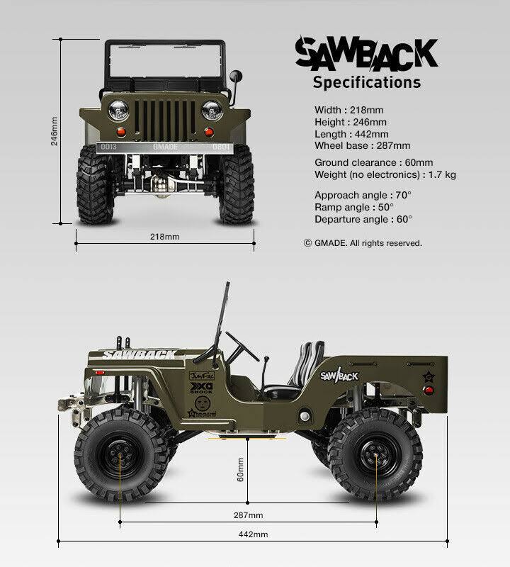 4WD 1/10 Scale Rock Crawler Kit L7521