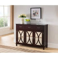 Espresso Wood Sideboard Cabinet with Drawers D140