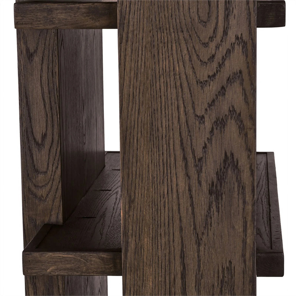 6 Shelf Tall Wood Bookcase W3469