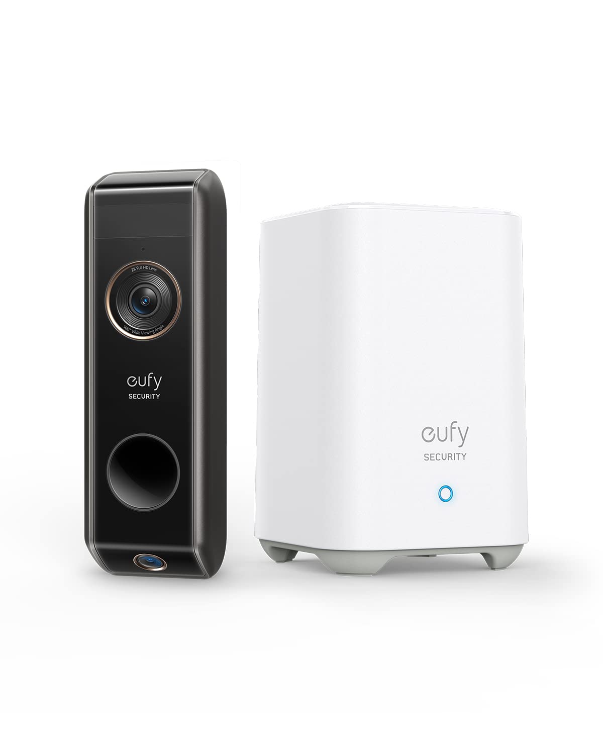 Video Doorbell Dual Camera with HomeBase, 2K HD, 16GB Local Storage T115