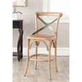 Rustic Counter Stool with Footrest A7201