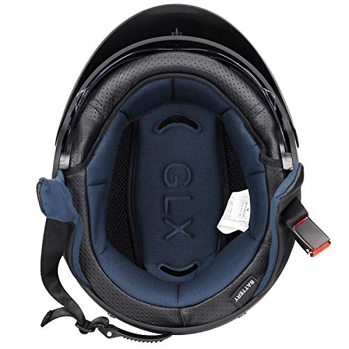 Matte Black Open Face Motorcycle Helmet K1857