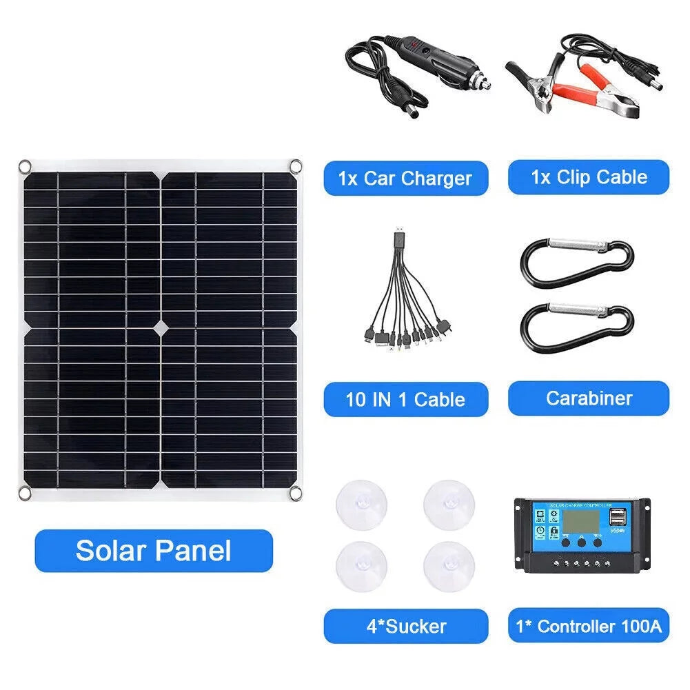 6000W Solar Panel Kit with 100A Home 110V System C324615
