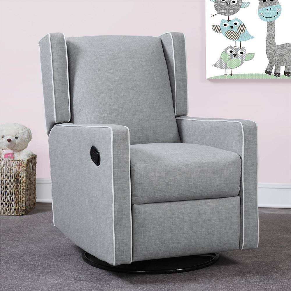 Gray Recliner / Glider N7477