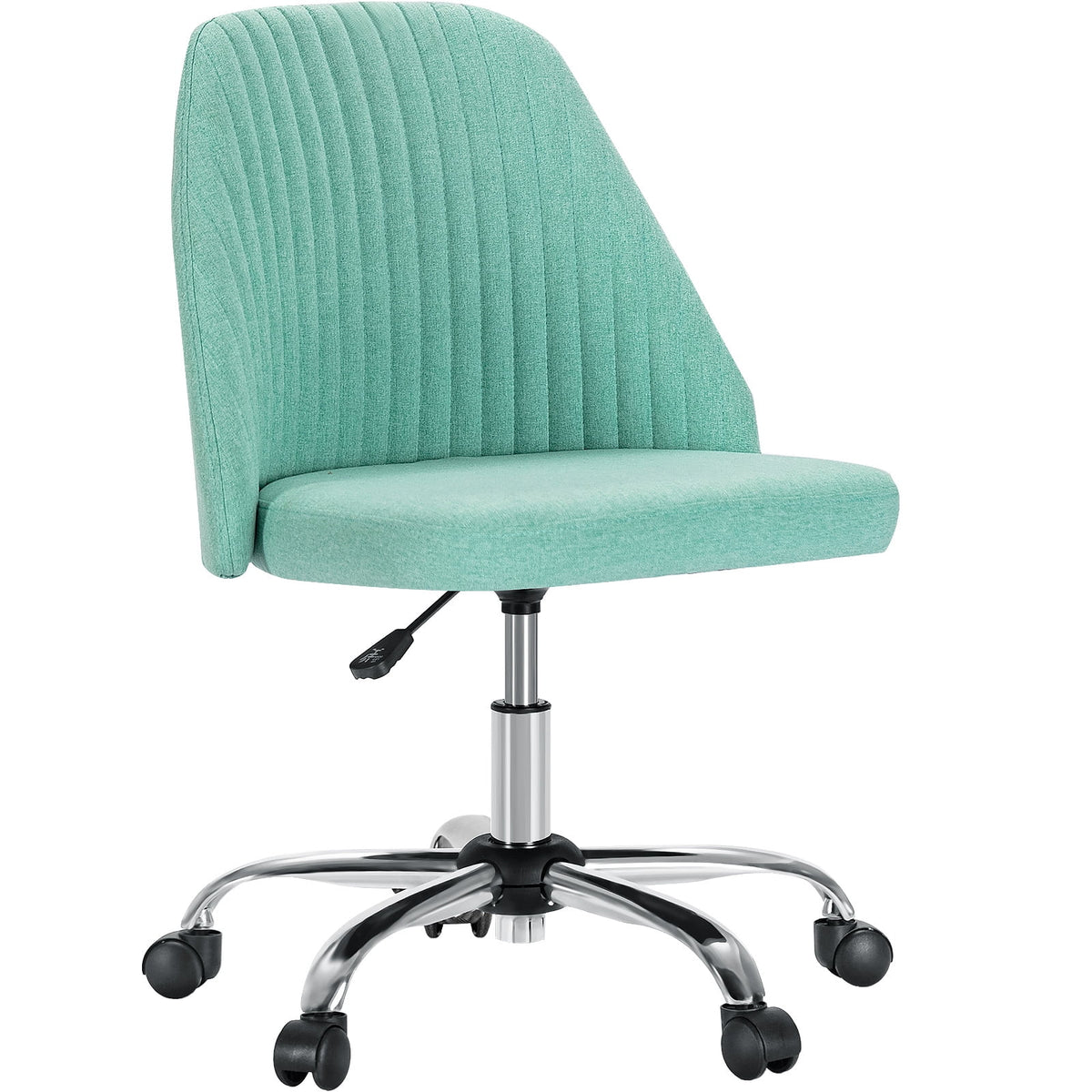 Armless Home Office Desk Chair with Wheels W427356