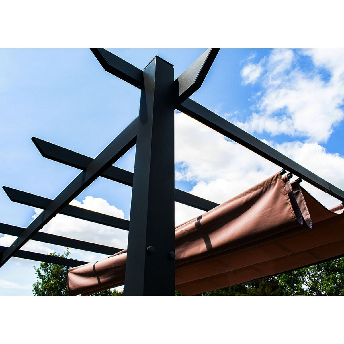 Sand 9 x 9 Feet Pergola Canopy Fabric Replacement R9416