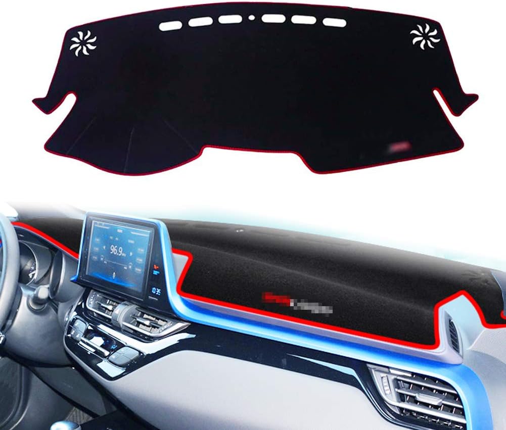 Black Center Console Cover Dash Mat Protector Carpet L322