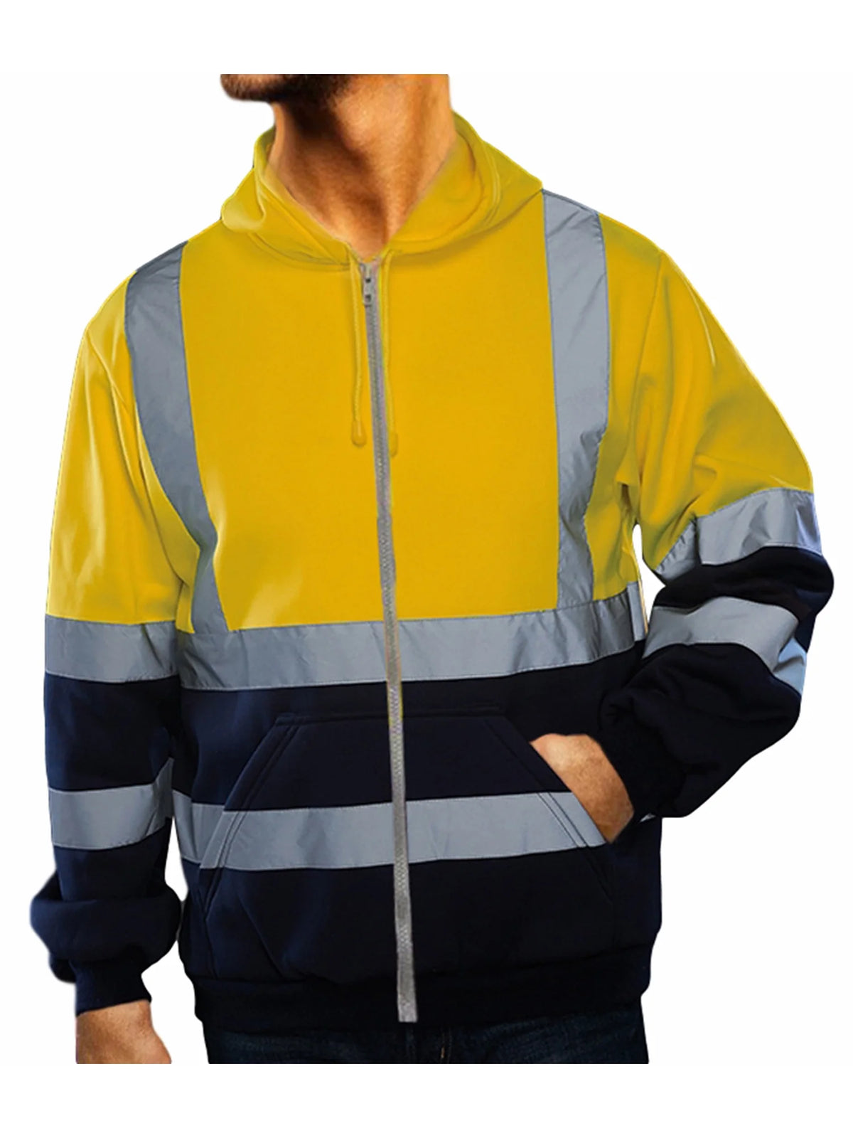 Hi Vis Reflective Hooded Sweatshirt U7241