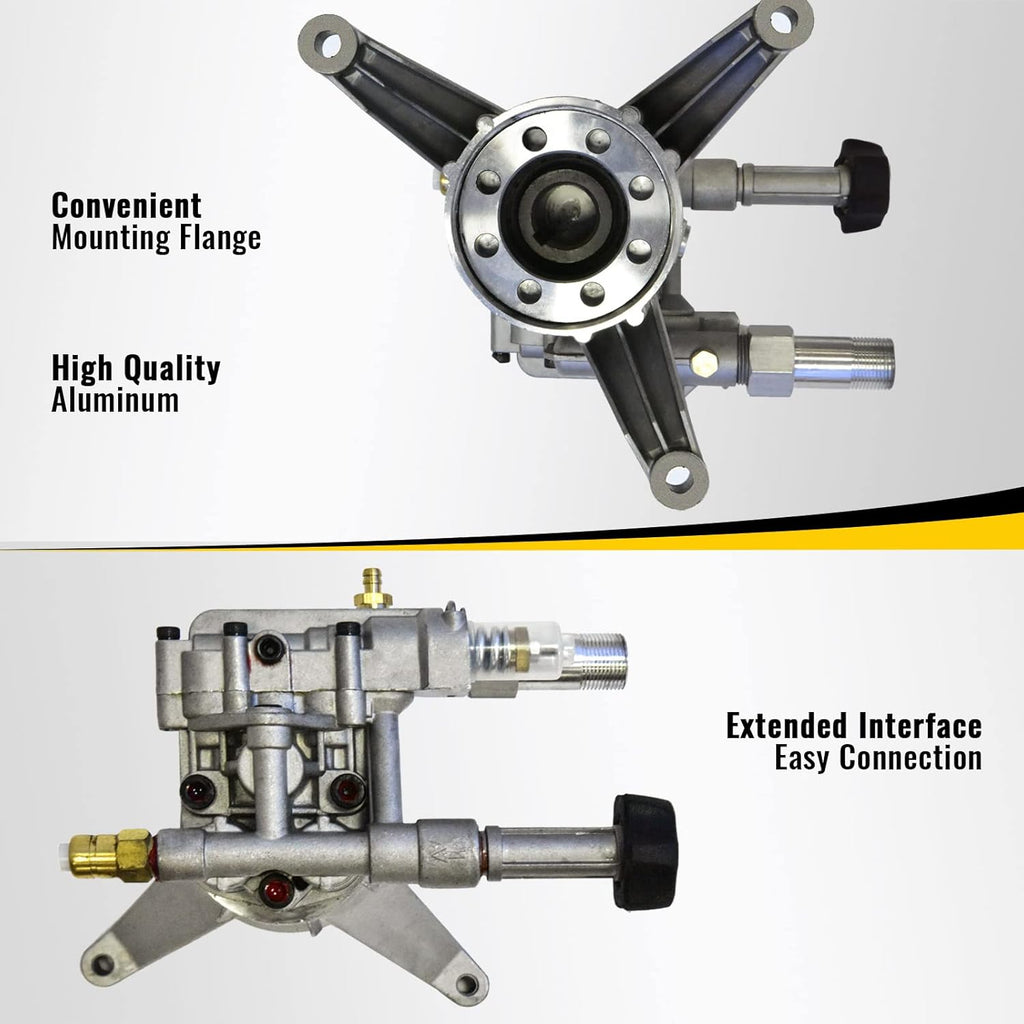 Pressure Washer Pump 7/8 Shaft Vertical 3000PSI 2.3GPM Aluminum Head S4312