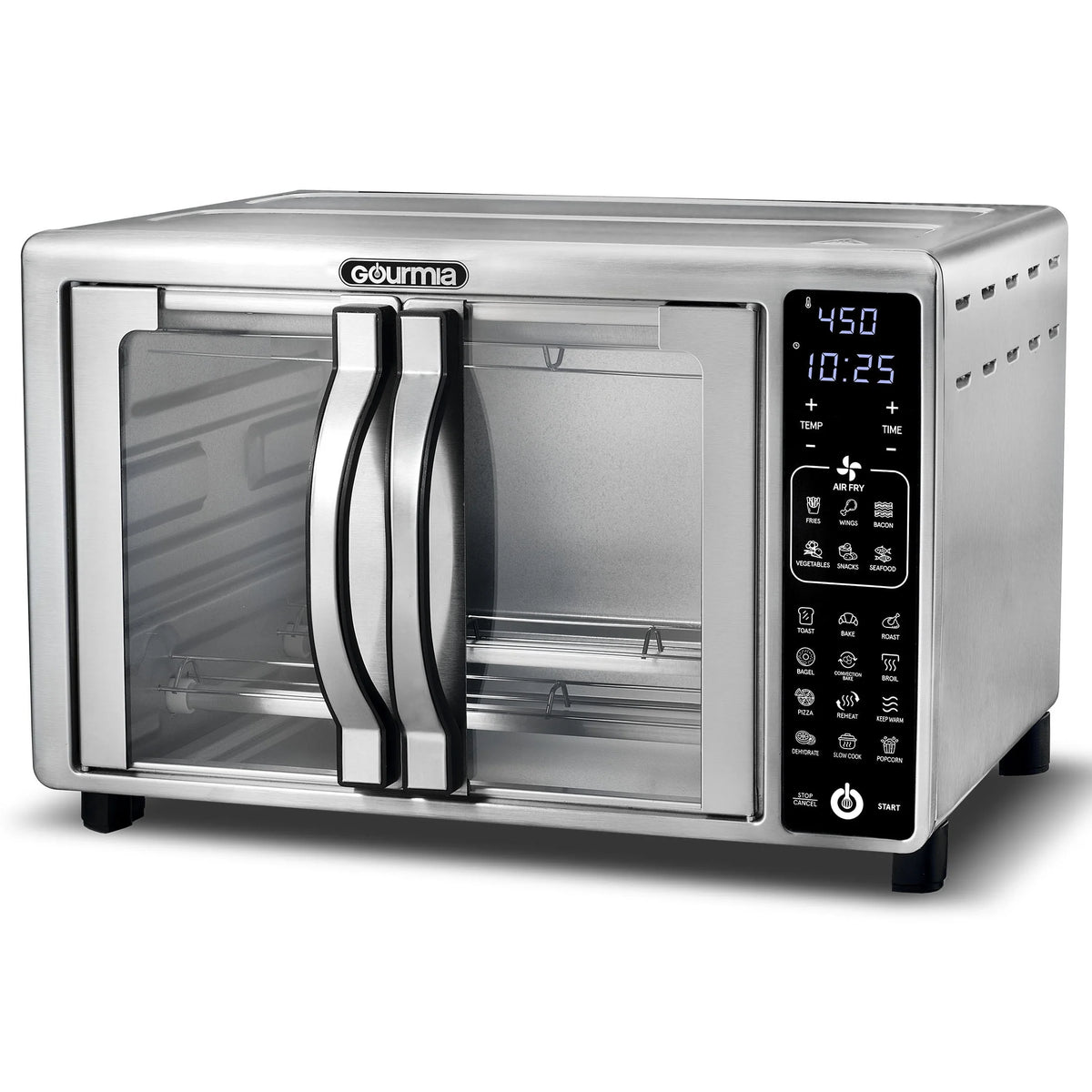 Stainless Steel Digital Air Fryer Toaster Oven, 6 Slice C894279