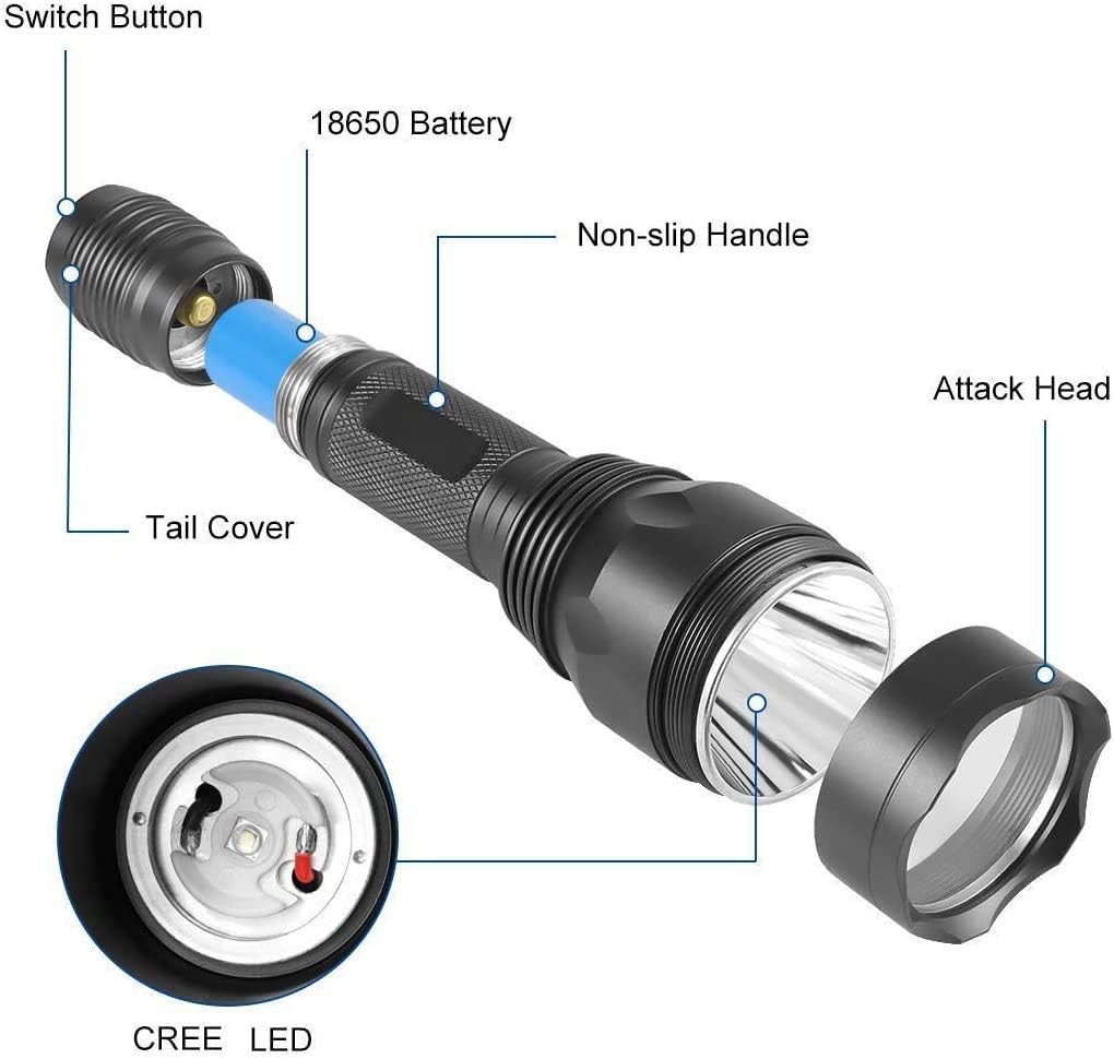 Red and Green LED Hunting Flashlight with Pressure Switch C98764