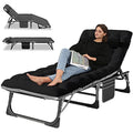 Adjustable 4-Position Folding Camping Cot with Pillow N61218