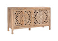 Antique Brown 2-Door Cabinet with Shelves Q290133