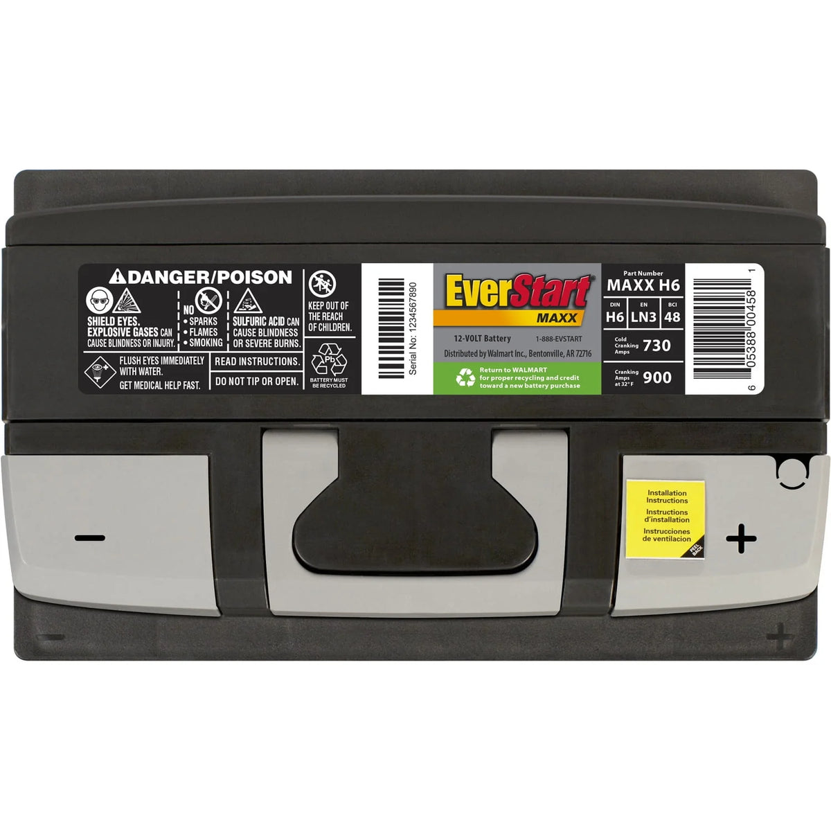 Lead Acid Automotive Battery Group Size H6 12 Volt 730 CCA U360
