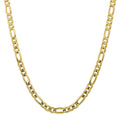 10K Yellow Gold Figaro Chain Necklace 20" I175