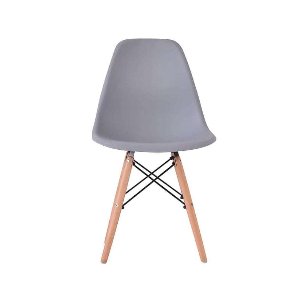 Gray Set of 4 Beech Wood Dining Chairs S45458