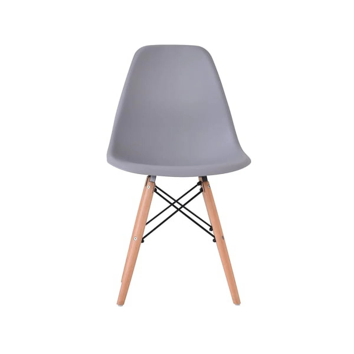 Gray Set of 4 Beech Wood Dining Chairs S45458