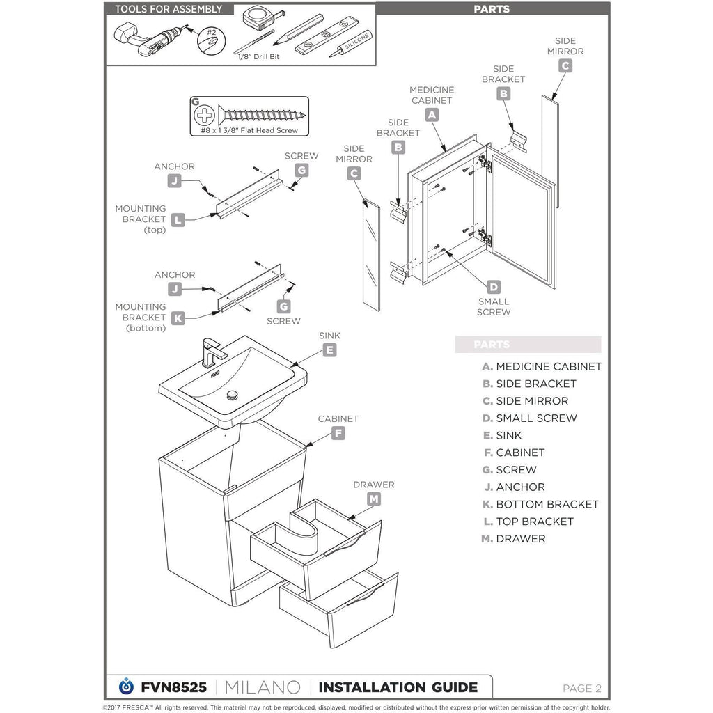 White Oak Bathroom Cabinet Z8456