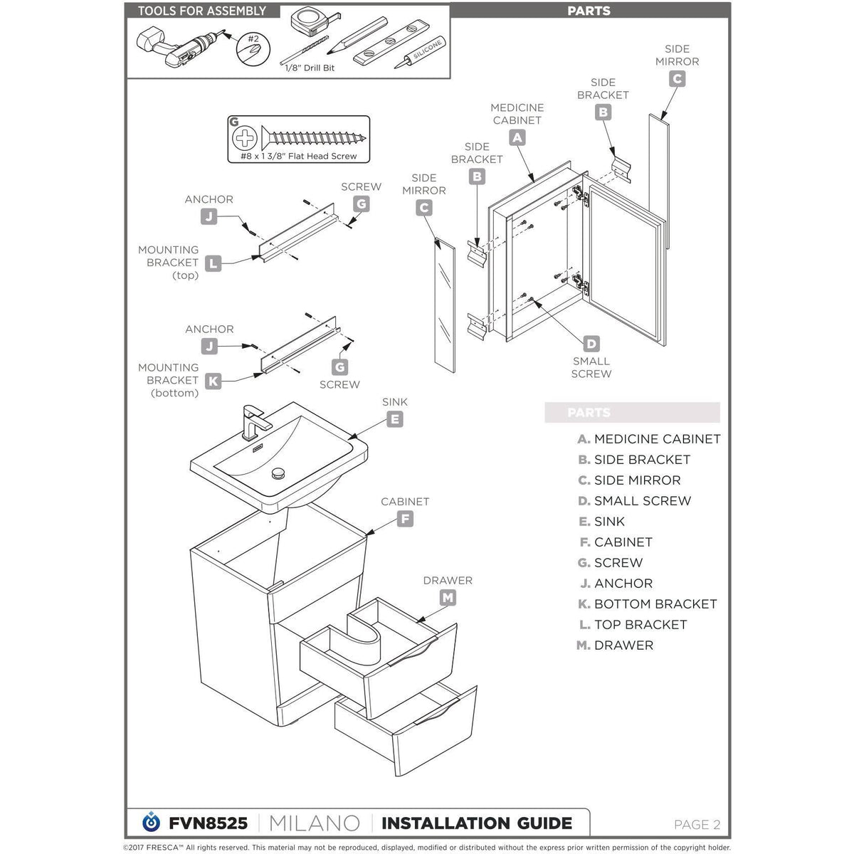 White Oak Bathroom Cabinet Z8456