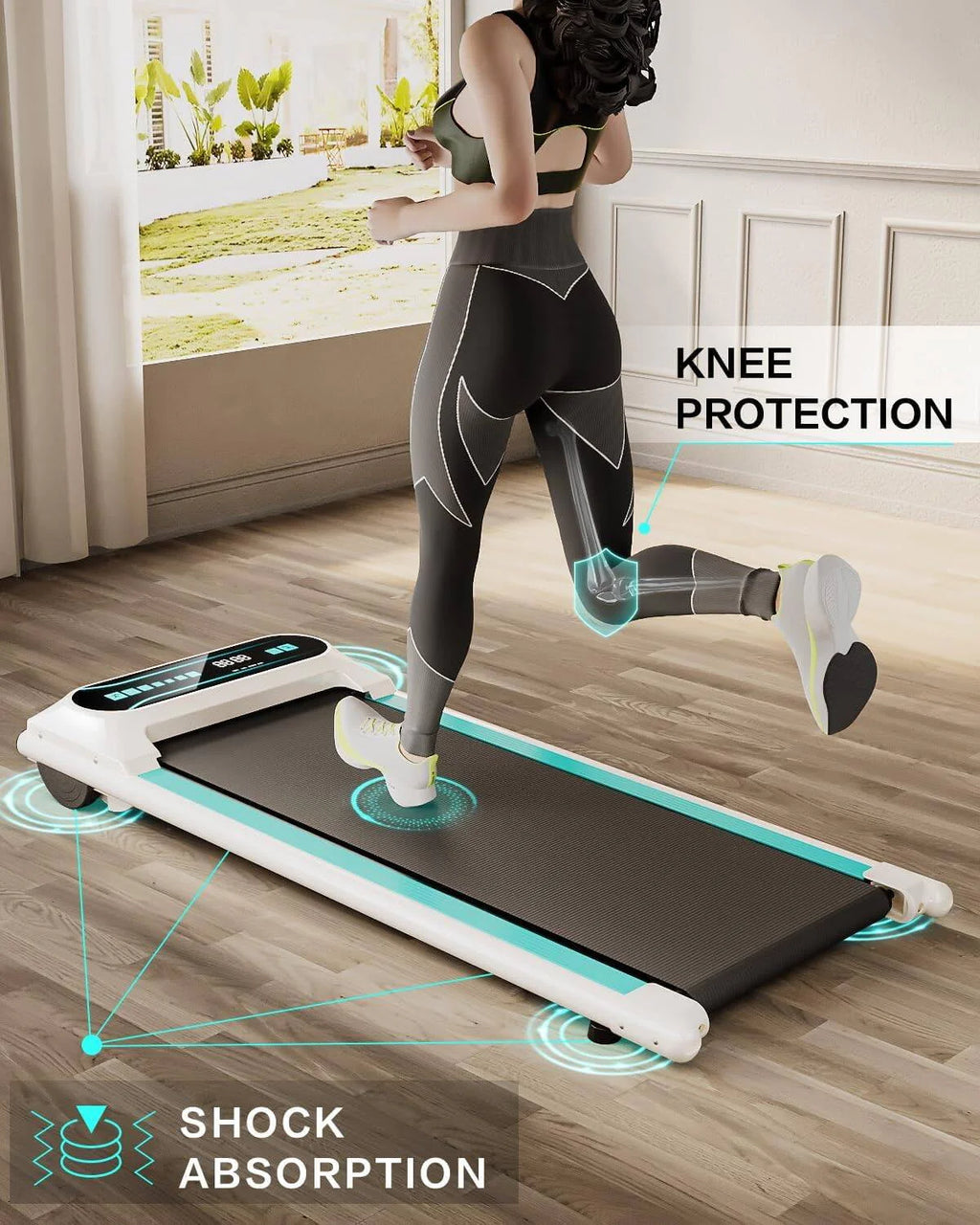 2.5HP Under Desk Treadmill with LED Display L952241