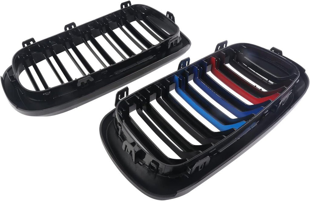 Gloss Black ABS Grills Pack of 2 T573