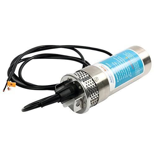 24V Stainless Shell Submersible 3.2GPM Deep Well Water DC Pump W936527