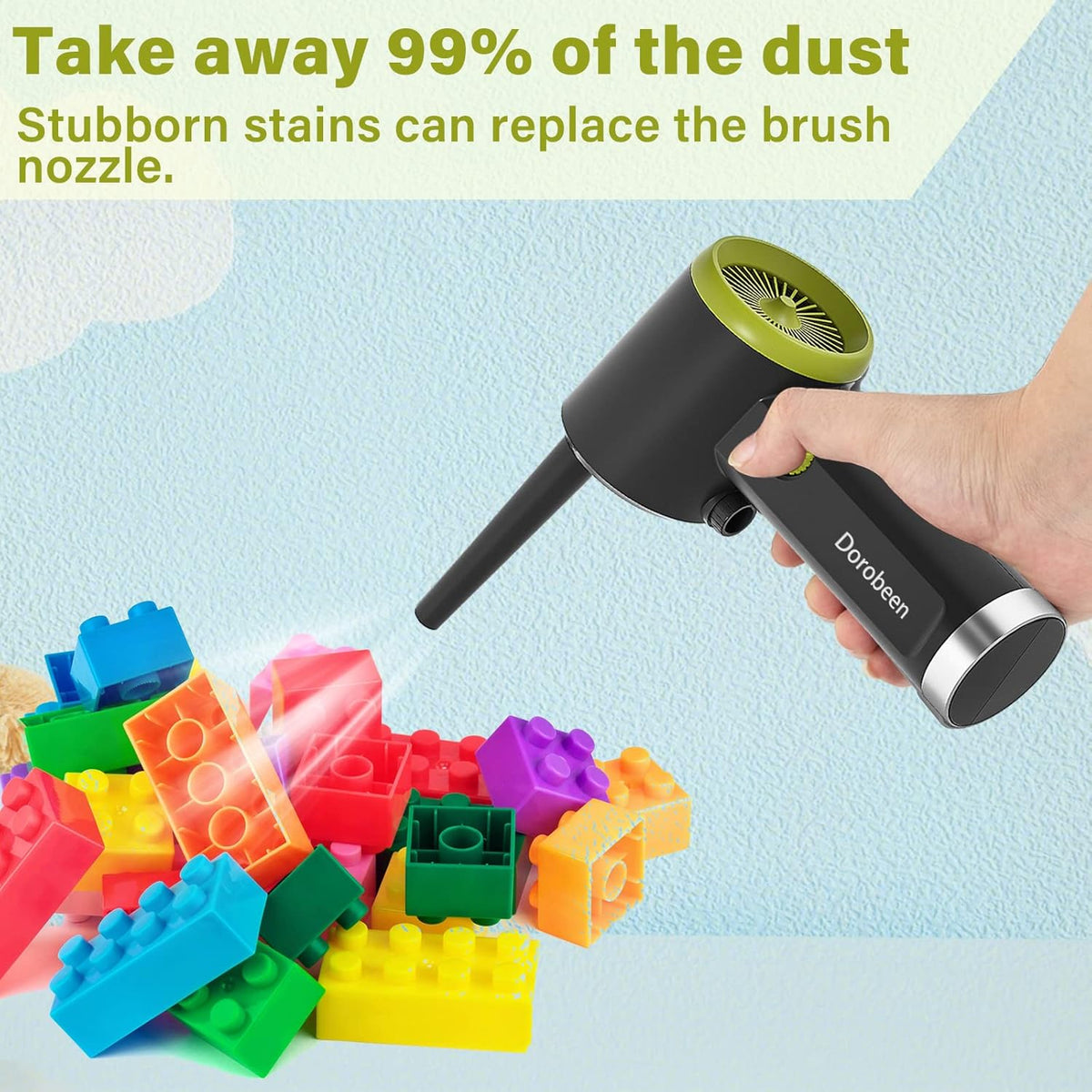 Compressed Air Duster, Cordless Handheld Air Blower, 41000RPM, Rechargeable, Pack of 2 Z79999